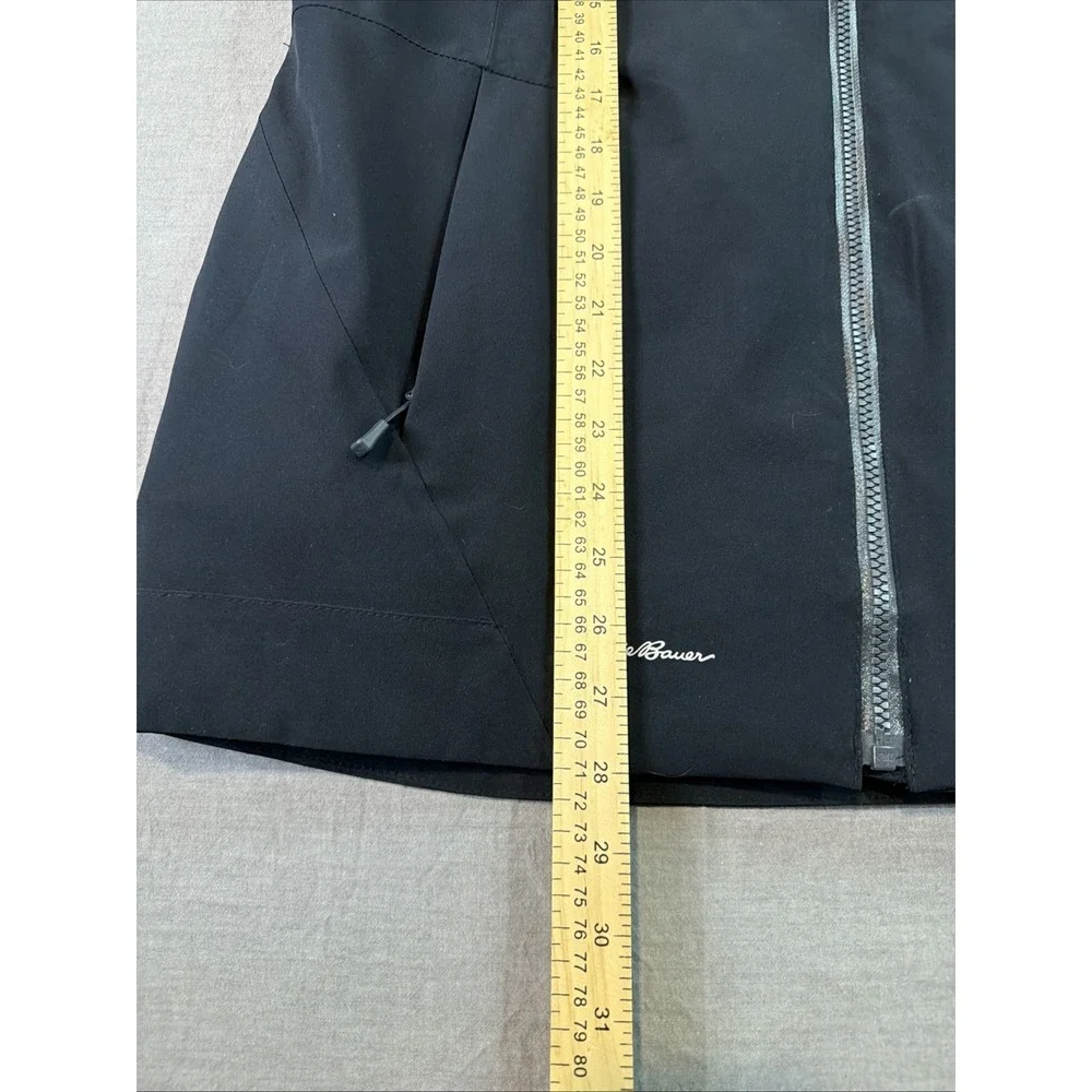 Eddie Bauer Jacket Mens Large Black WeatherEdge Plus 3-in-1 Down Hooded Ski